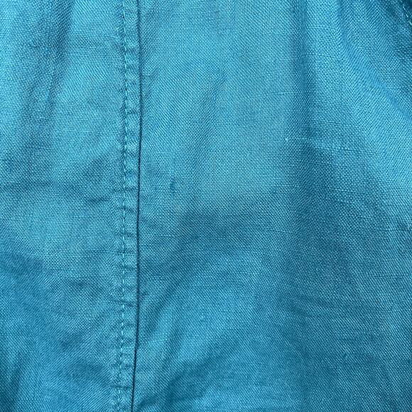 Athleta Playa Linen Tie Wrap Top Borealis Green Size XS - Picture 6 of 10